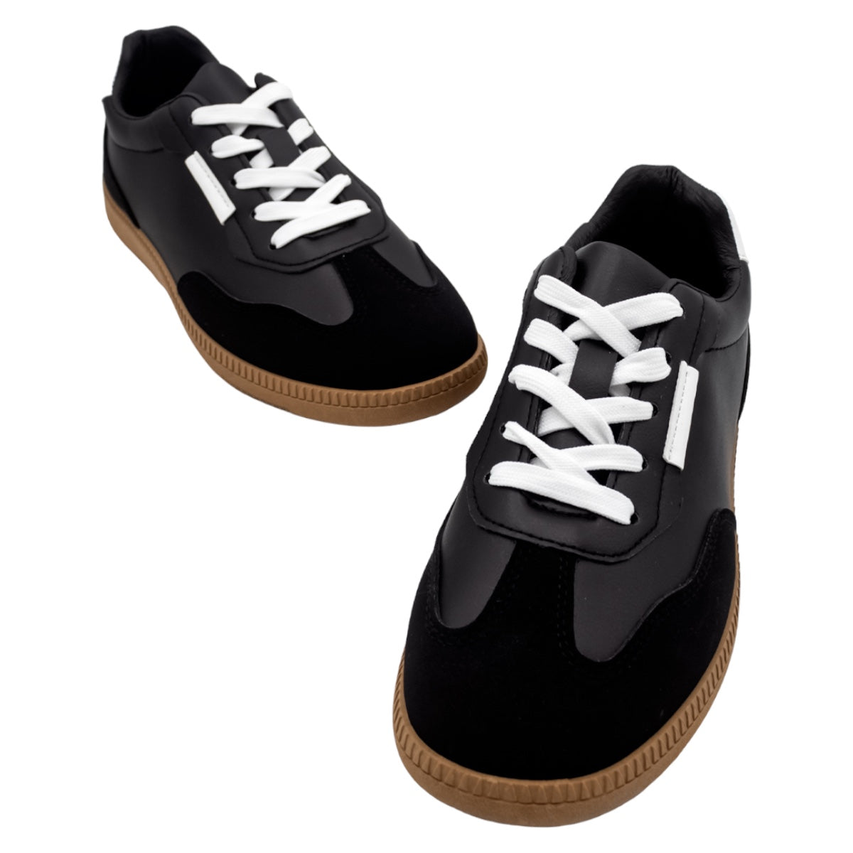 Foto 6 pulgar | Tenis Con Cordones Exterior Piel Vegana Color Negro Para Mujer De Rbcollection