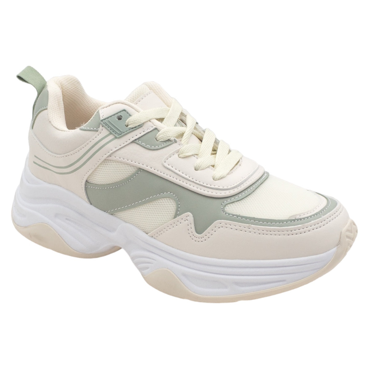 Foto 2 pulgar | Tenis Tipo Deportivo Exterior Textil Color Beige  Para Mujer De Rbcollection