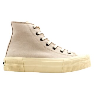 Foto 2 | Tenis Botín Exterior Textil Color Beige Para Mujer De Rbcollection