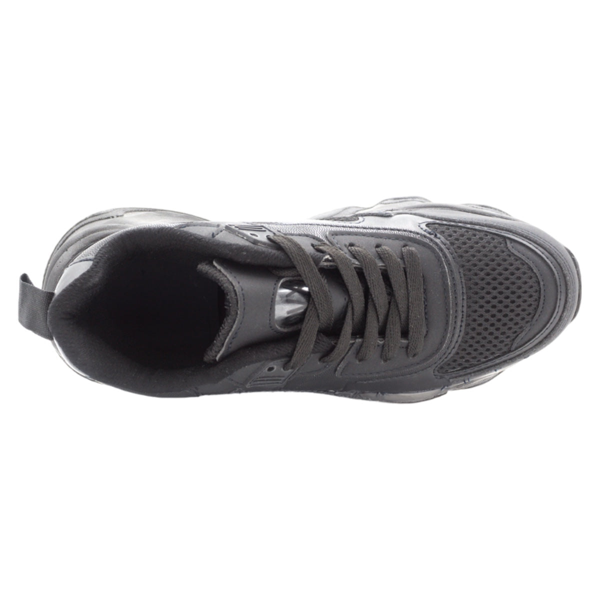 Foto 5 pulgar | Tenis Tipo Deportivo Exterior Piel Vegana Color Negro Para Mujer De Rbcollection