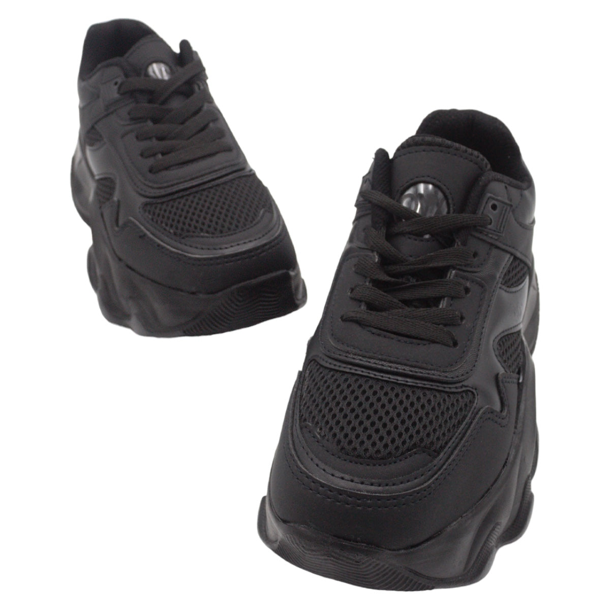 Foto 6 pulgar | Tenis Tipo Deportivo Exterior Piel Vegana Color Negro Para Mujer De Rbcollection