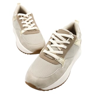 Foto 5 | Tenis Tipo Deportivo Exterior Textil Color Beige Para Mujer De Rbcollection