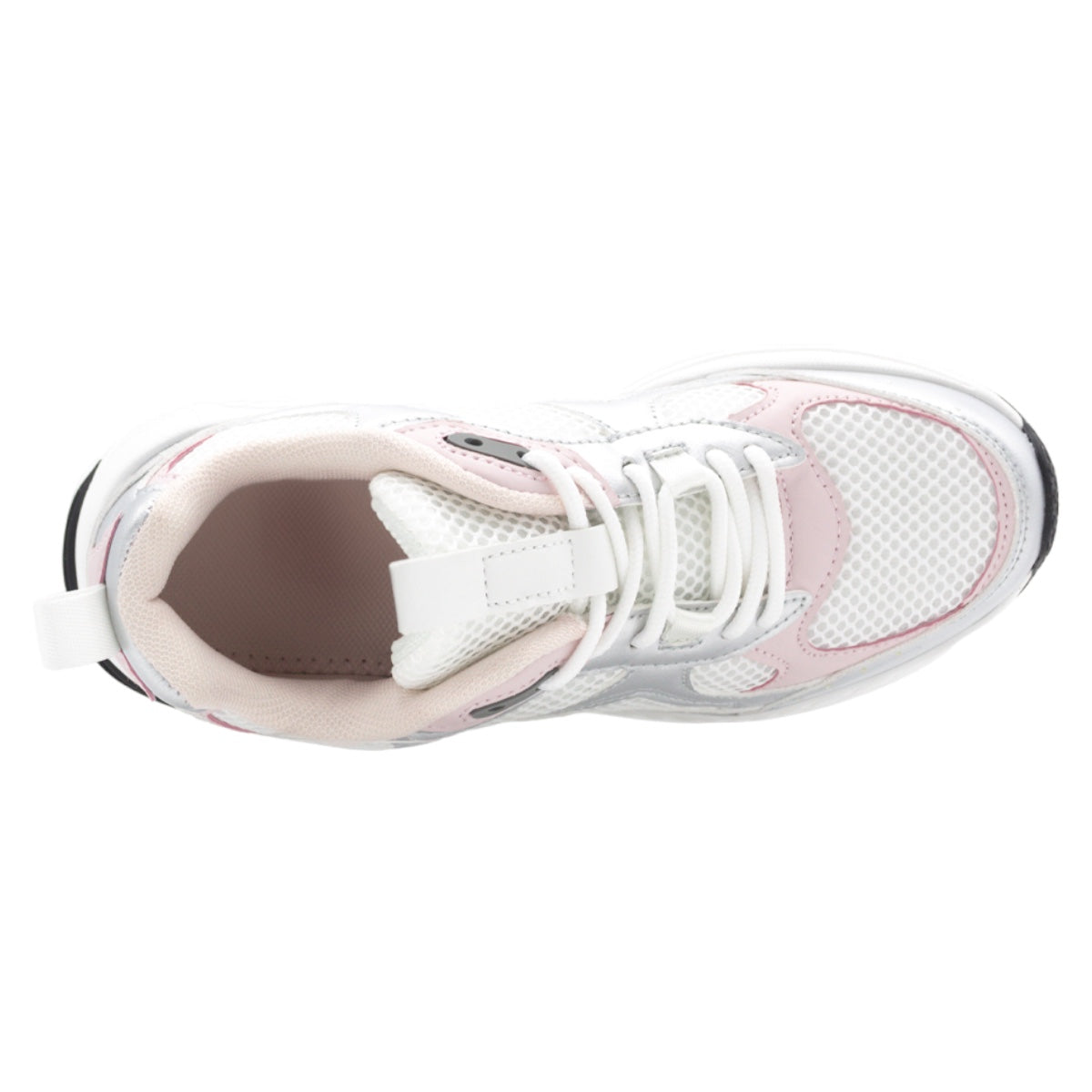 Foto 5 pulgar | Tenis Tipo Deportivo Exterior Piel Vegana Color Plata Para Mujer De Rbcollection