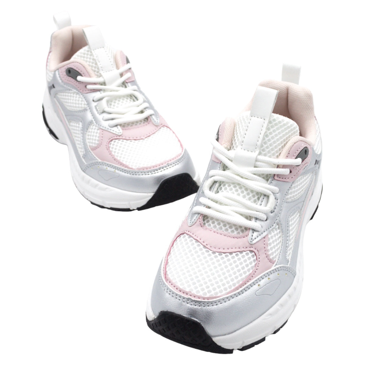 Foto 6 pulgar | Tenis Tipo Deportivo Exterior Piel Vegana Color Plata Para Mujer De Rbcollection