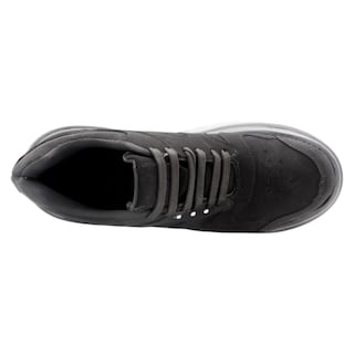 Foto 4 | Tenis Con Cordones Exterior Piel Vegana Color Negro Para Mujer De Rbbasics