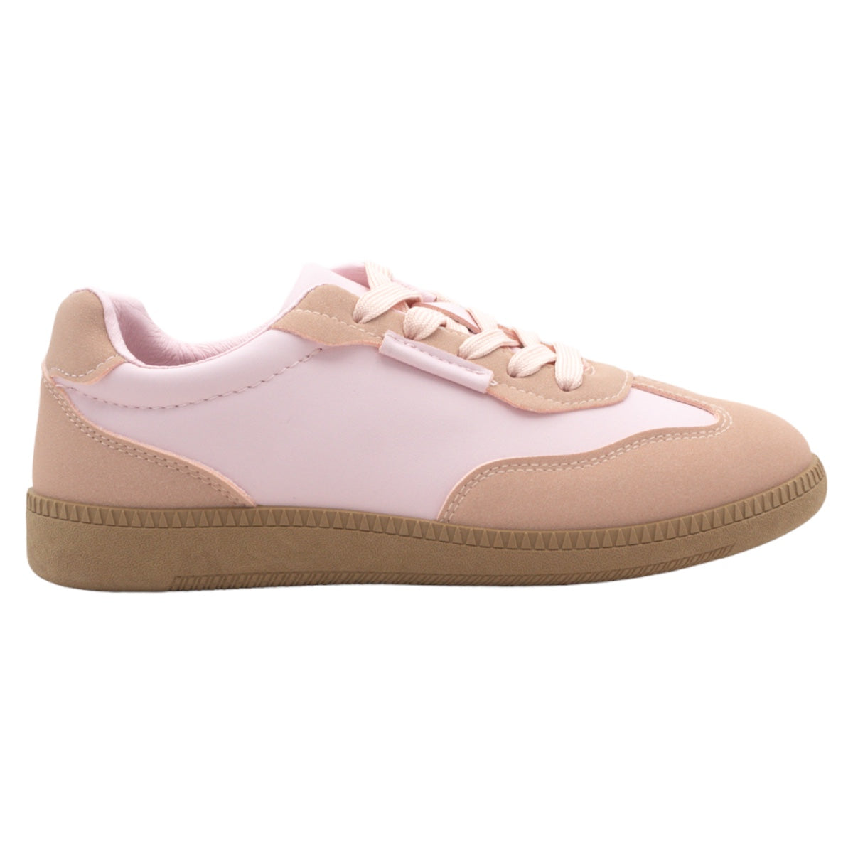 Foto 2 | Tenis Con Cordones Exterior Piel Vegana Color Rosa Para Mujer De Rbcollection