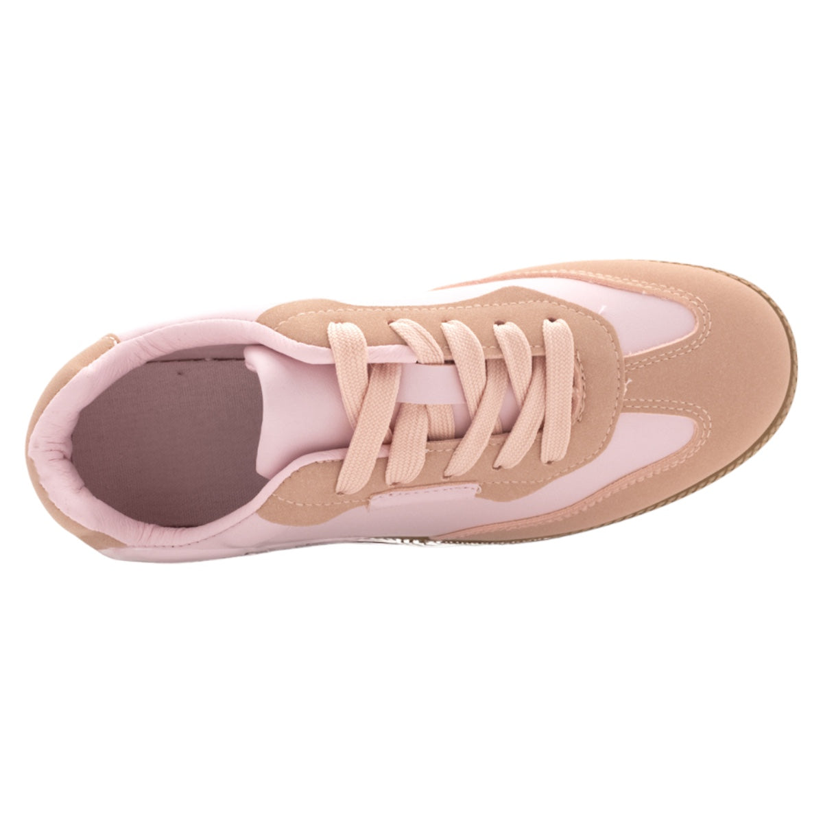 Foto 5 pulgar | Tenis Con Cordones Exterior Piel Vegana Color Rosa Para Mujer De Rbcollection