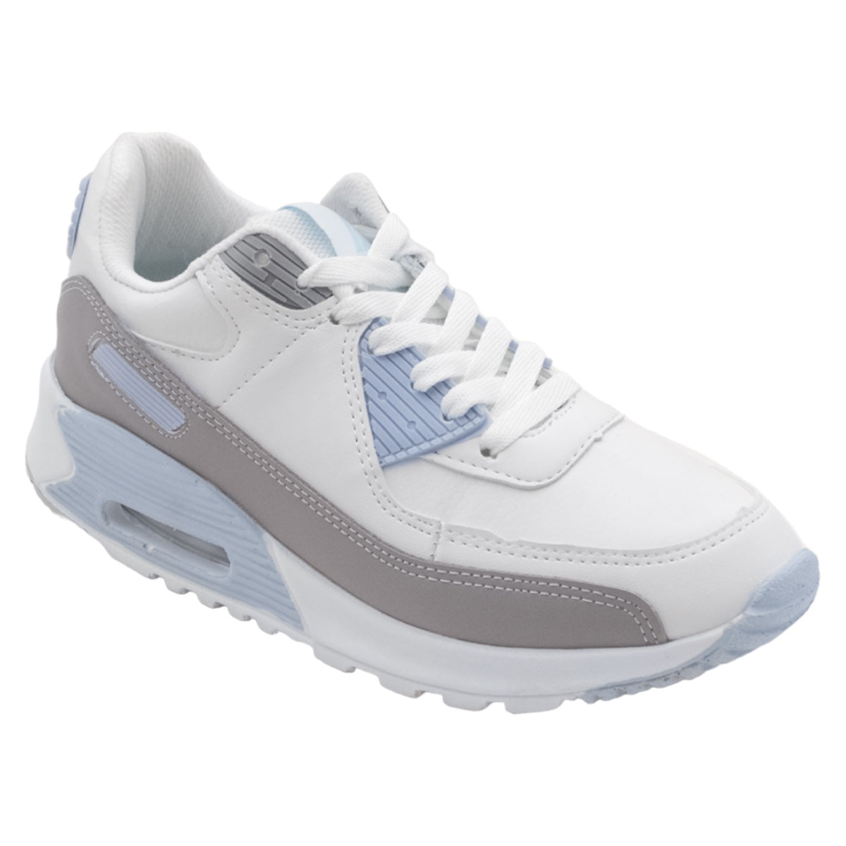 Foto 2 pulgar | Tenis Tipo Deportivo Exterior Piel Vegana Color Blanco Para Mujer De Rbcollection