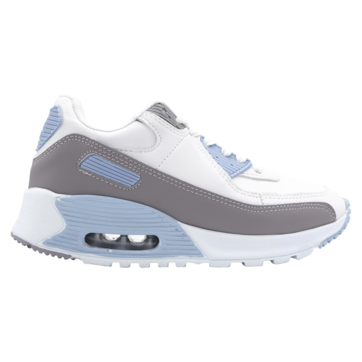 Foto 3 pulgar | Tenis Tipo Deportivo Exterior Piel Vegana Color Blanco Para Mujer De Rbcollection
