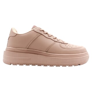 Foto 2 | Tenis Con Cordones Exterior Piel Vegana Color Rosa Para Mujer De Rbbasics