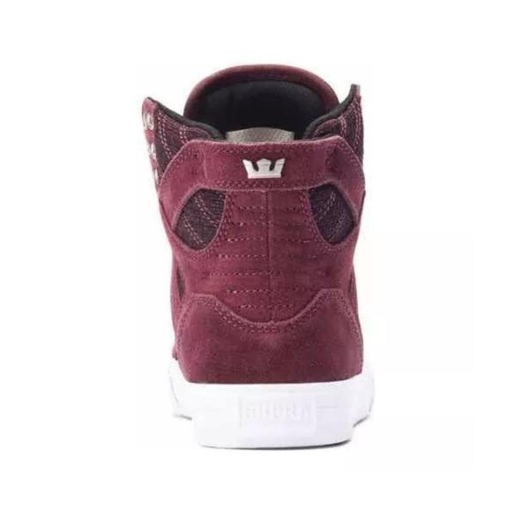 Foto 3 pulgar | Tenis Supra Skytop Mujer Moda Urbana Rojo