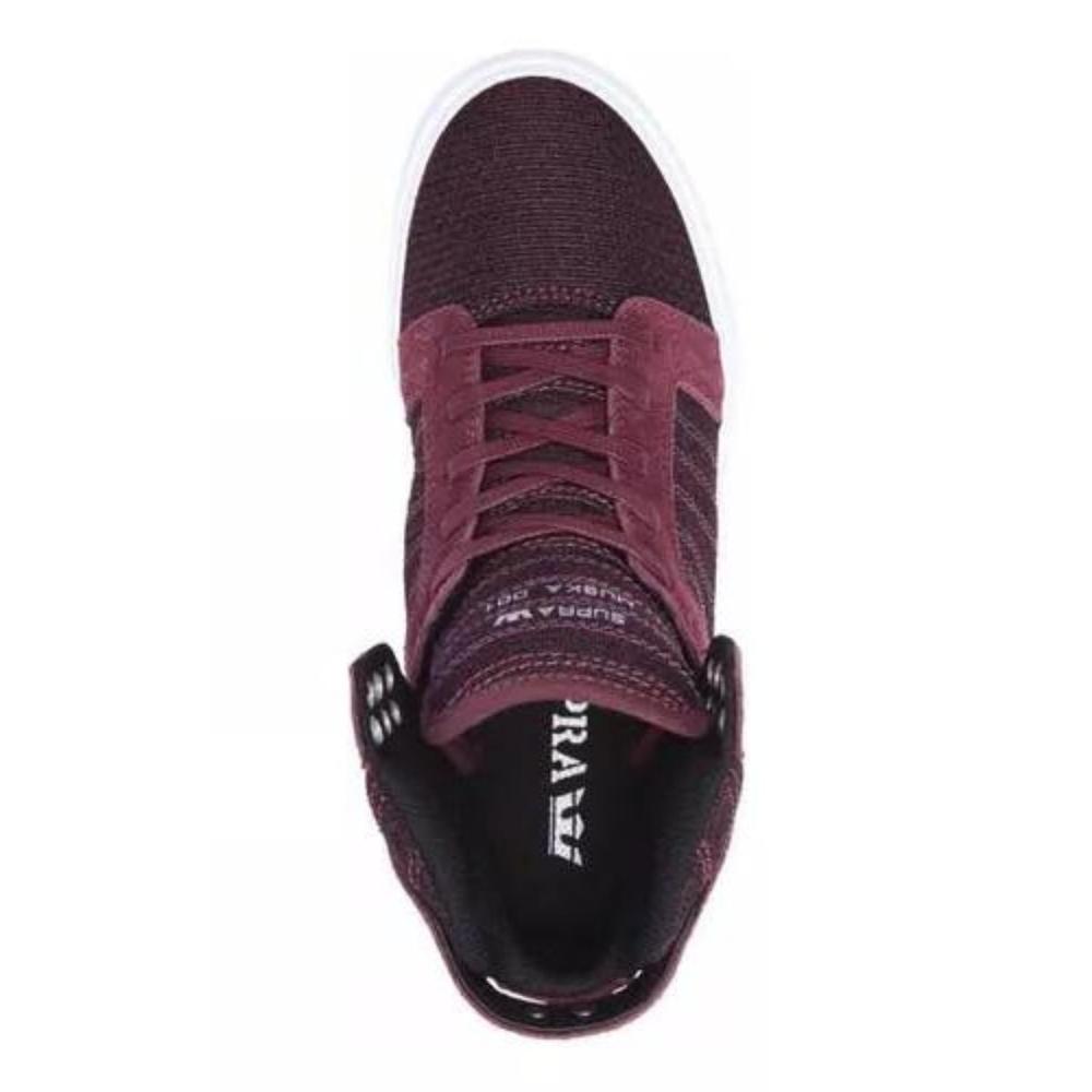 Foto 4 pulgar | Tenis Supra Skytop Mujer Moda Urbana Rojo