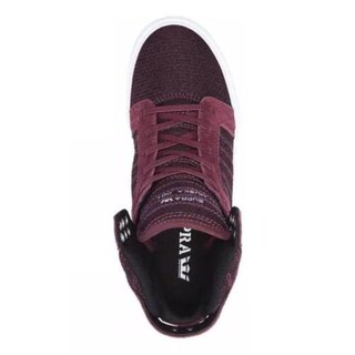 Foto 3 | Tenis Supra Skytop Mujer Moda Urbana Rojo