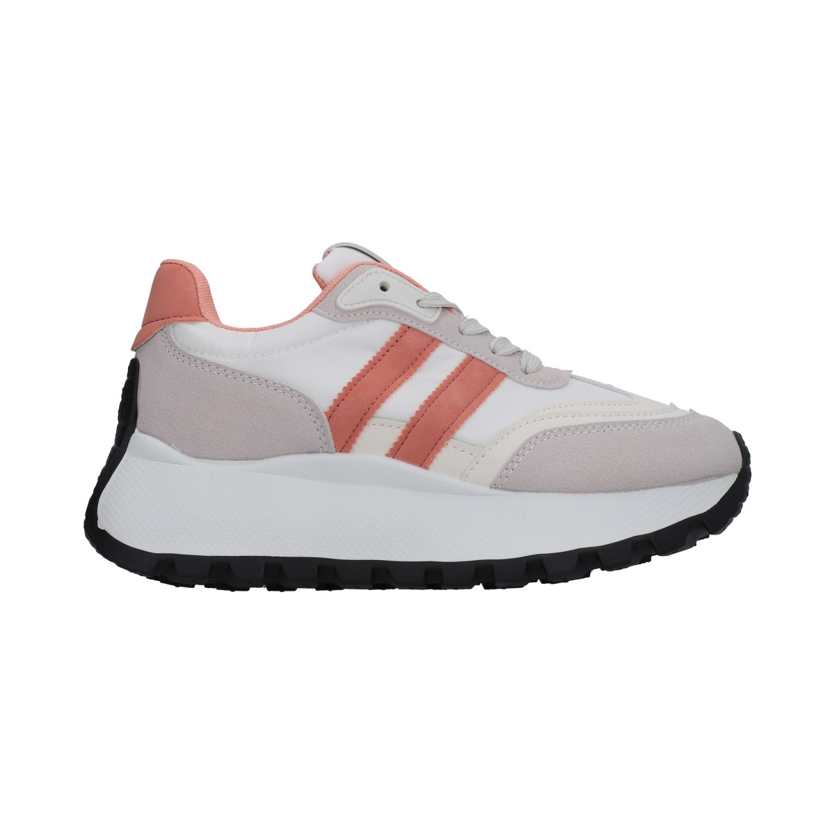 Foto 3 pulgar | Tenis Casual Berlin Blanco Coral Con Plataforma