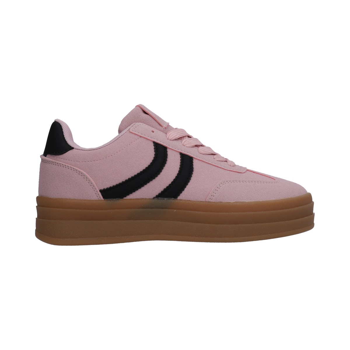 Foto 3 pulgar | Tenis Berlin Dama Rosa Suela Plataforma Ambar