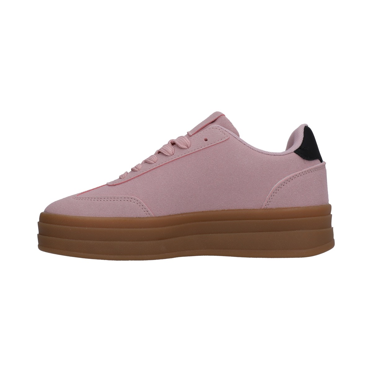 Foto 5 pulgar | Tenis Berlin Dama Rosa Suela Plataforma Ambar