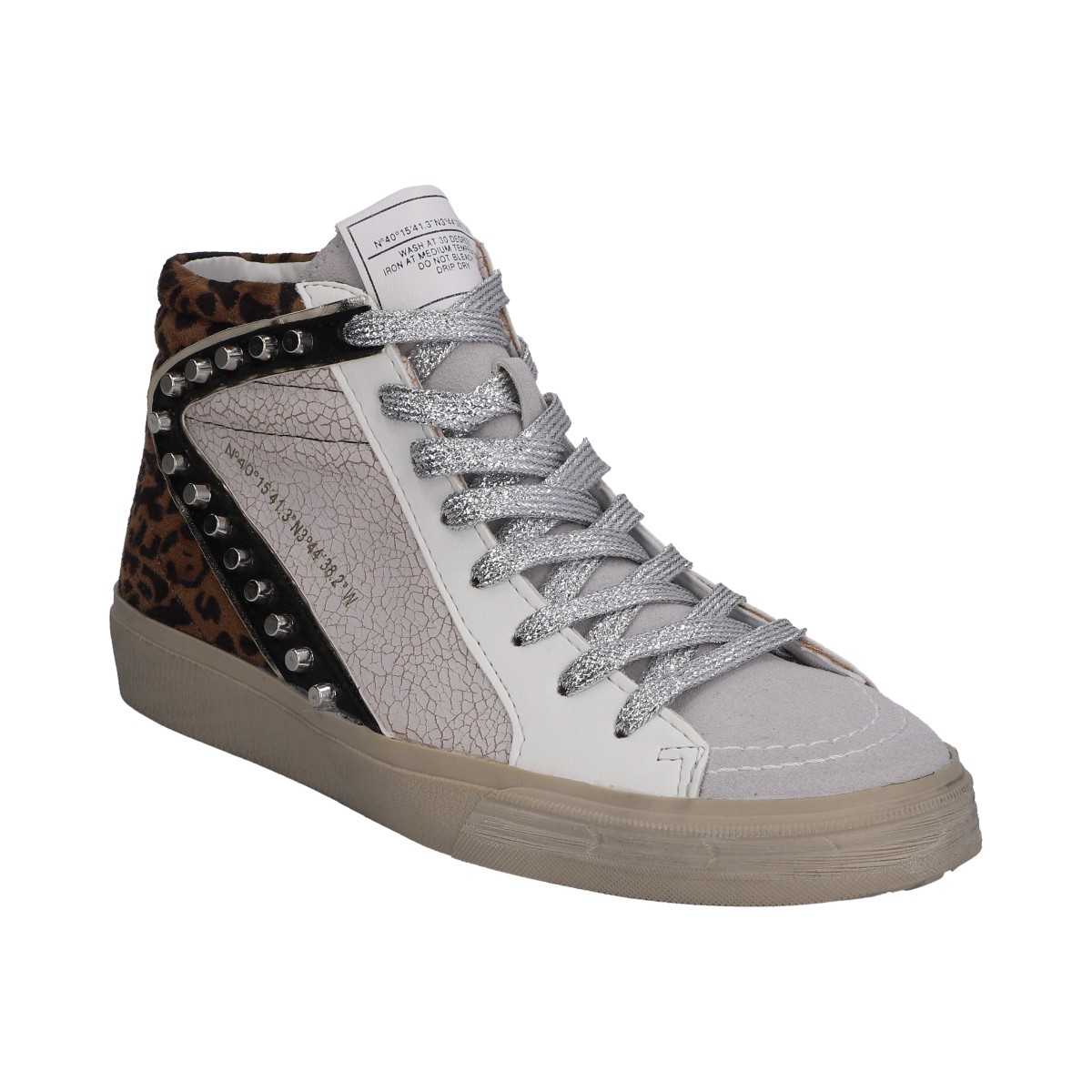 Foto 1 | Tenis Dama Berlin Plata Animal Print Y Remaches
