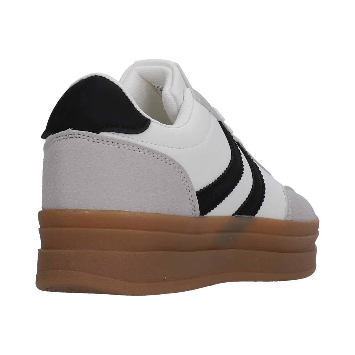 Foto 4 pulgar | Tenis Berlin Dama Blanco Suela Plataforma Ambar