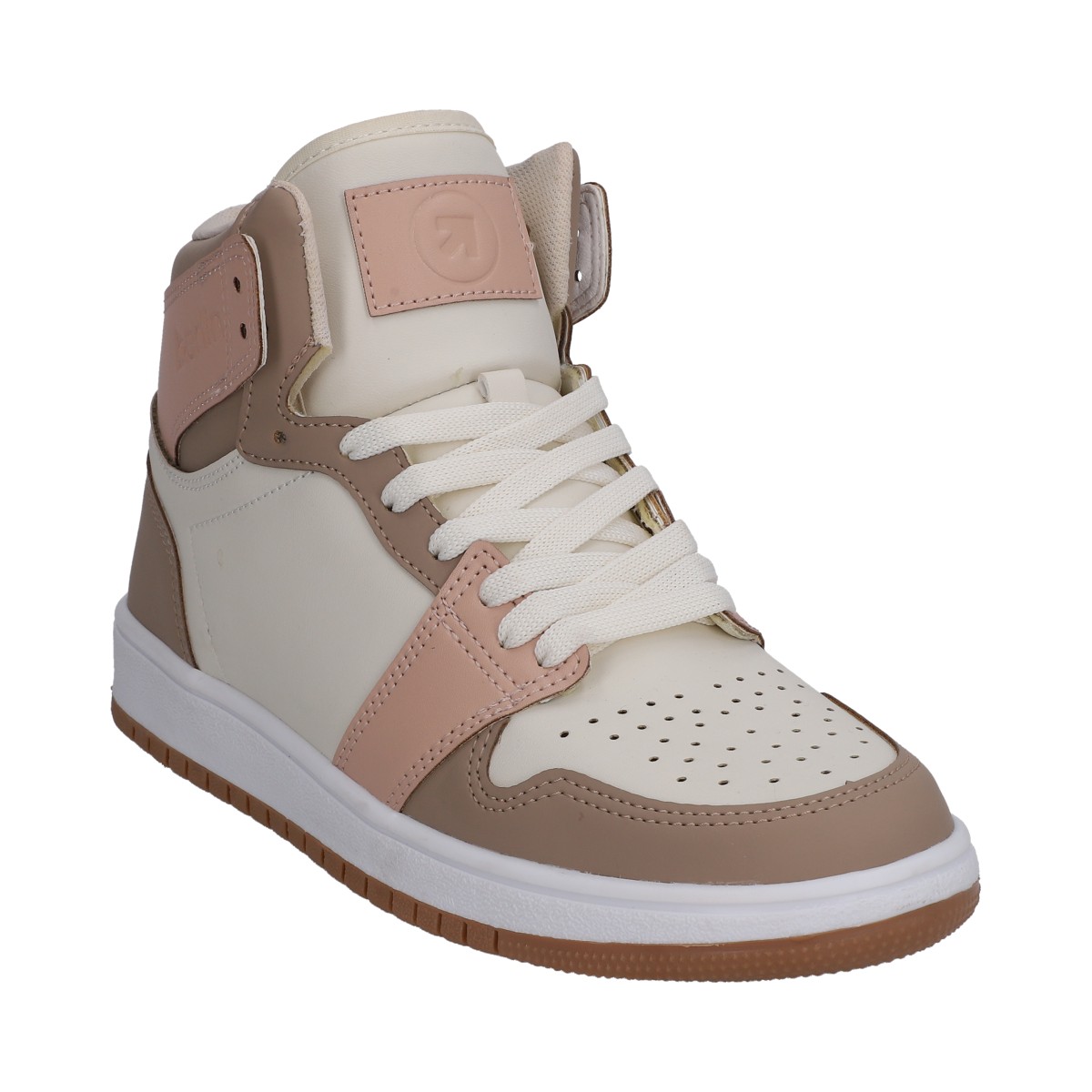 Foto 1 | Tenis Botín  Casual Dama Berlin Blanco Rosa