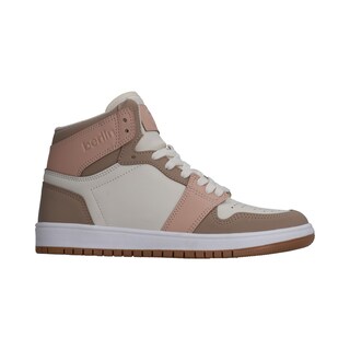 Foto 2 | Tenis Botín Casual Dama Berlin Blanco Rosa