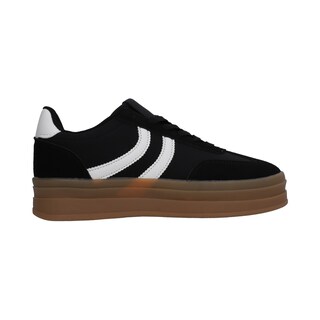 Foto 2 | Tenis Berlin Dama Negro Suela Plataforma Ambar