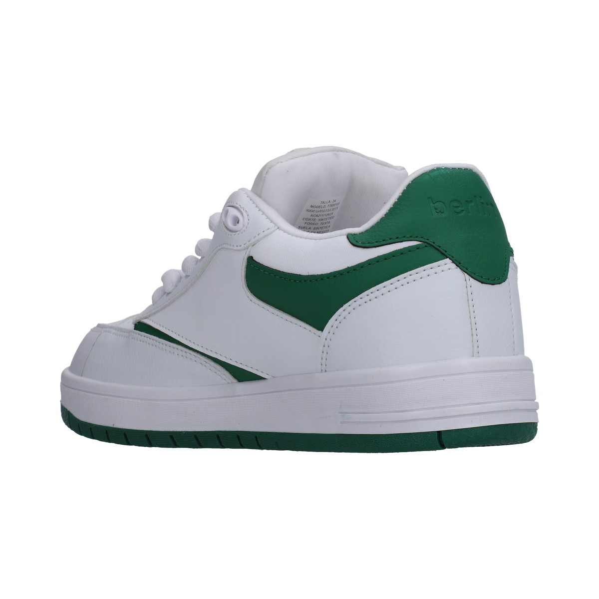 Foto 4 | Tenis Dama Berlin Blanco Verde Urbanos