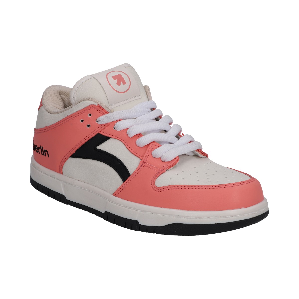 Foto 1 | Tenis Dama Casual Berlin Blanco Y Coral