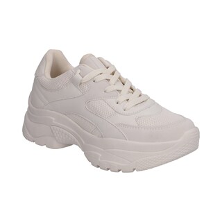 Foto 1 | Tenis Dama Casual Beige Suela Deportiva