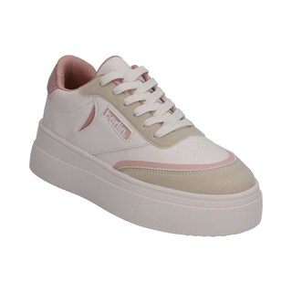 Foto 1 | Tenis Dama Berlin Blanco Rosa Casuales