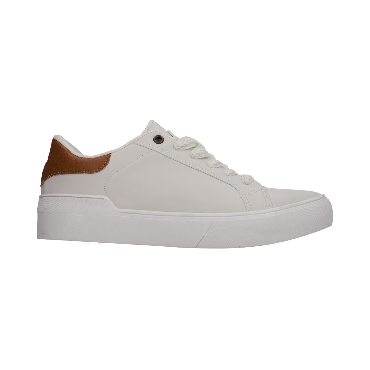 Foto 2 | Tenis Dama Casual Berlin Beige Suela De Caja Y Agujetas
