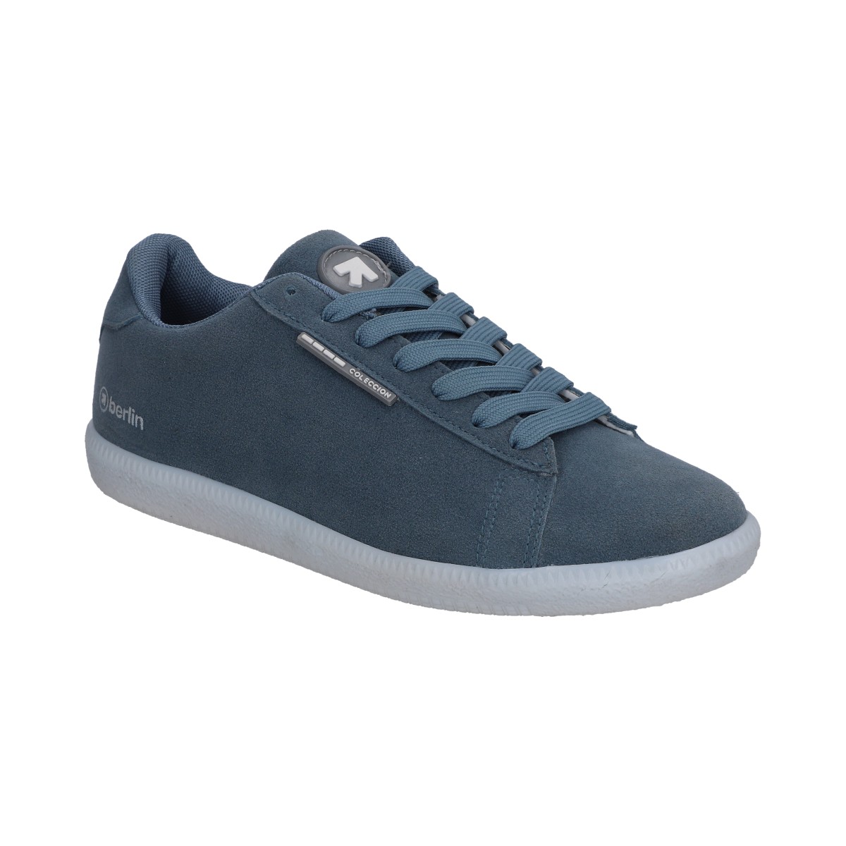 Foto 2 pulgar | Tenis Dama Casual Berlin Azul Suela Caja Blanca