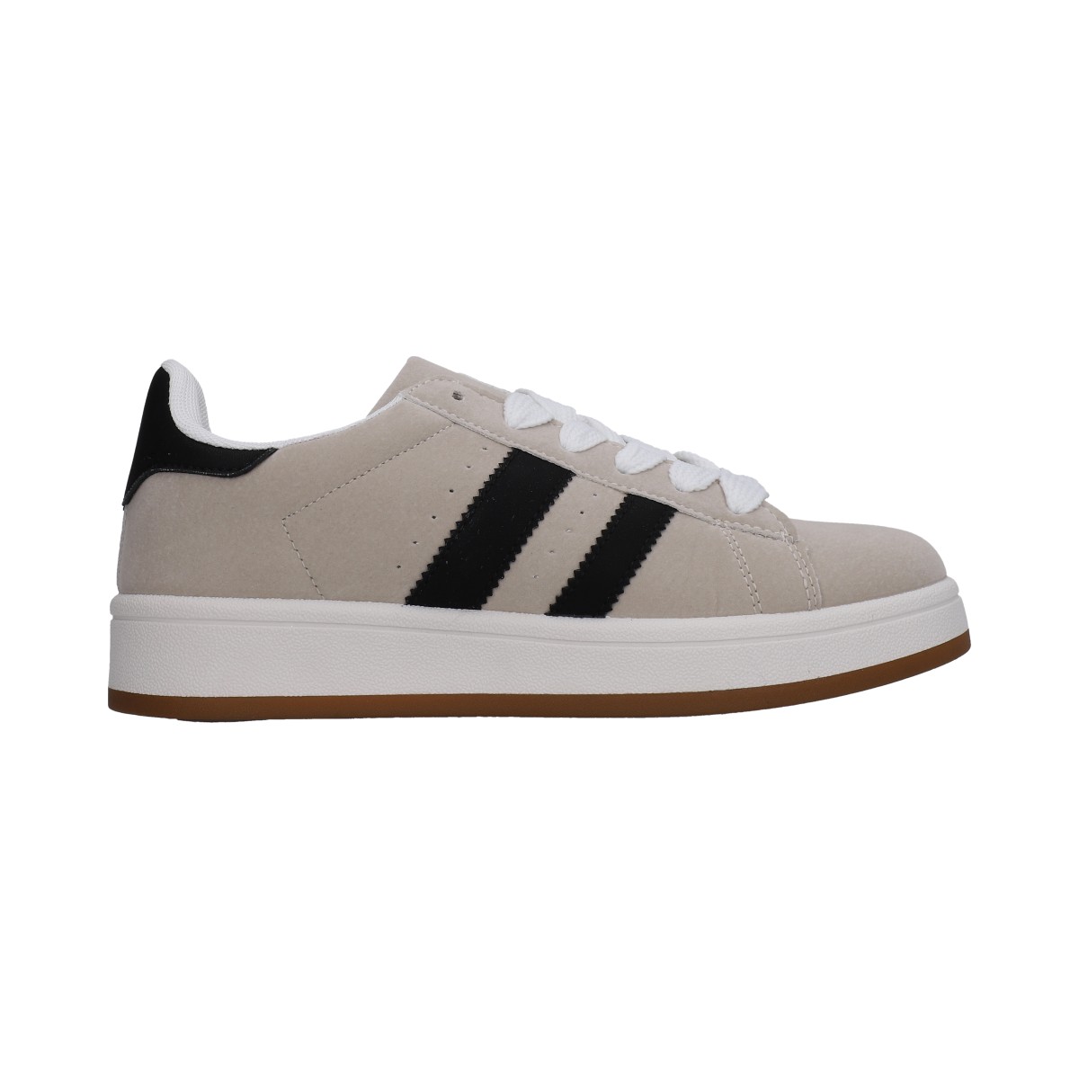 Foto 2 | Tenis Dama Berlin Casuales Gris Con Agujetas Blancas Suela De Caja