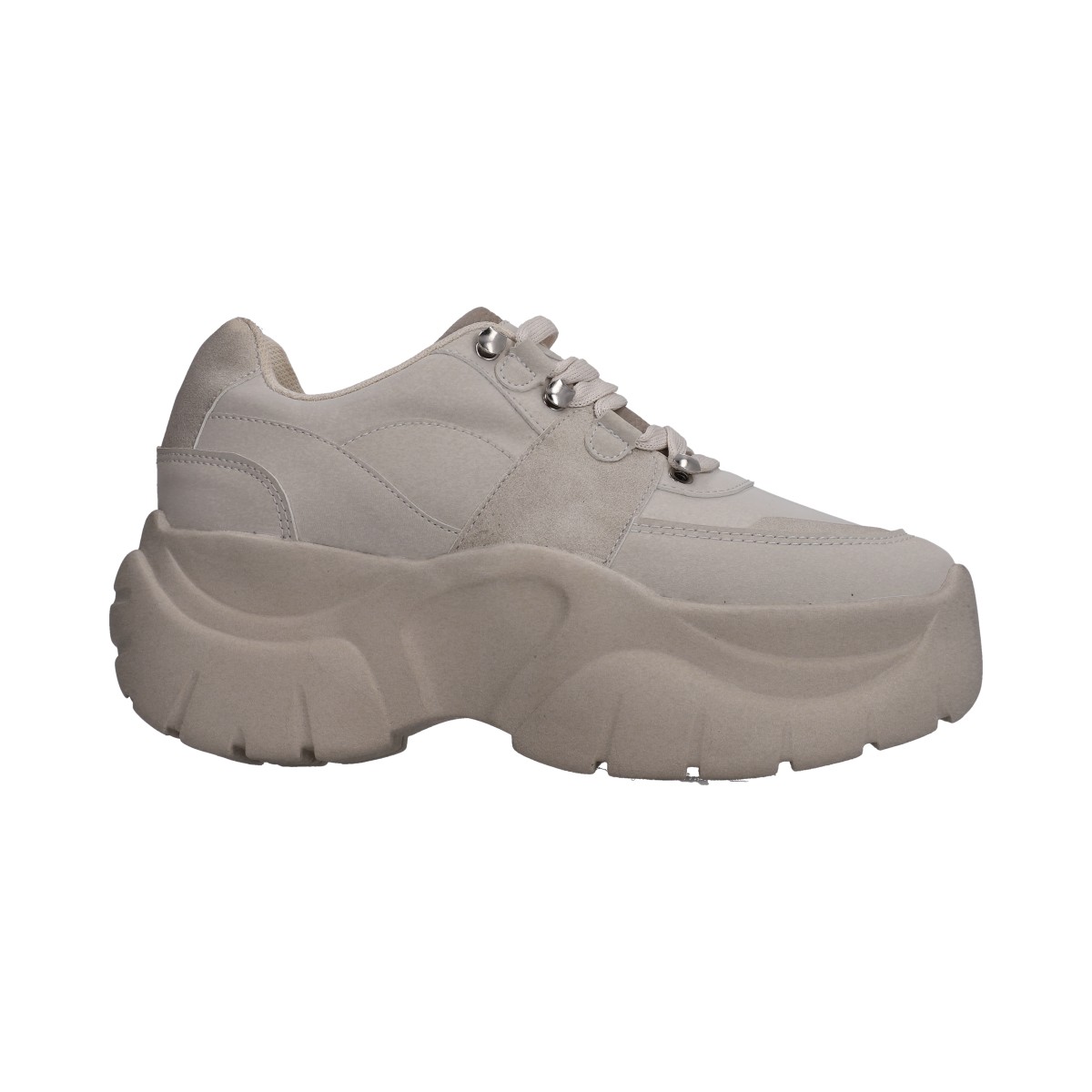 Foto 2 | Tenis Dama  Casual Berlin Beige Plataforma