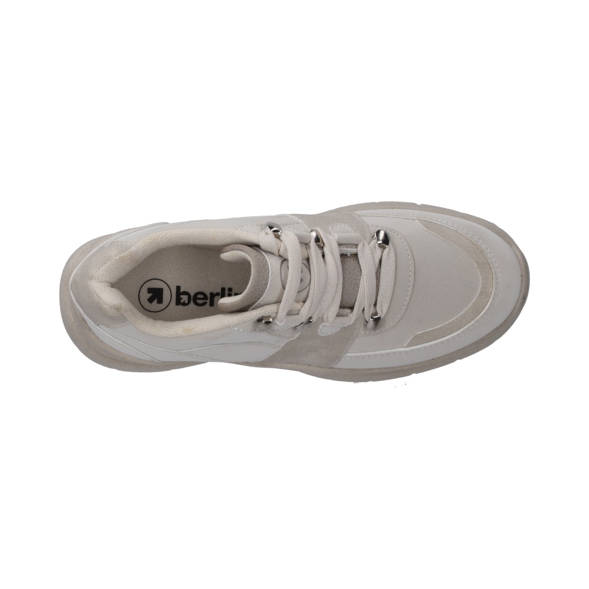 Foto 6 pulgar | Tenis Dama  Casual Berlin Beige Plataforma