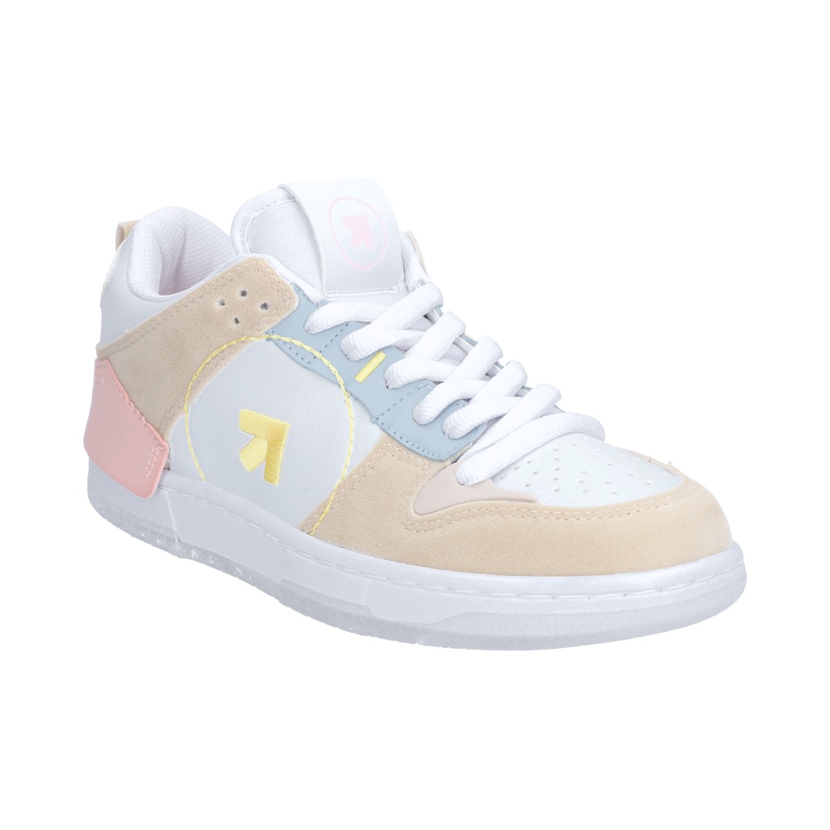 Foto 2 | Tenis Dama Casual Berlin Blanco Rosa Azul