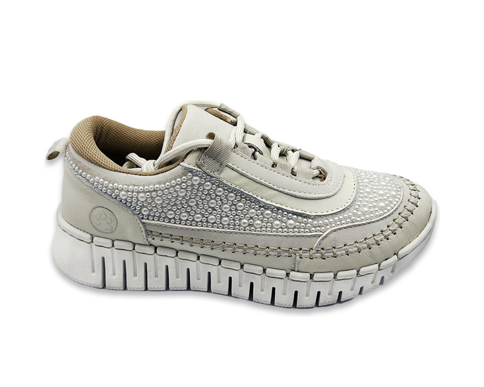 Tenis  Lobo Solo De Piel Dama