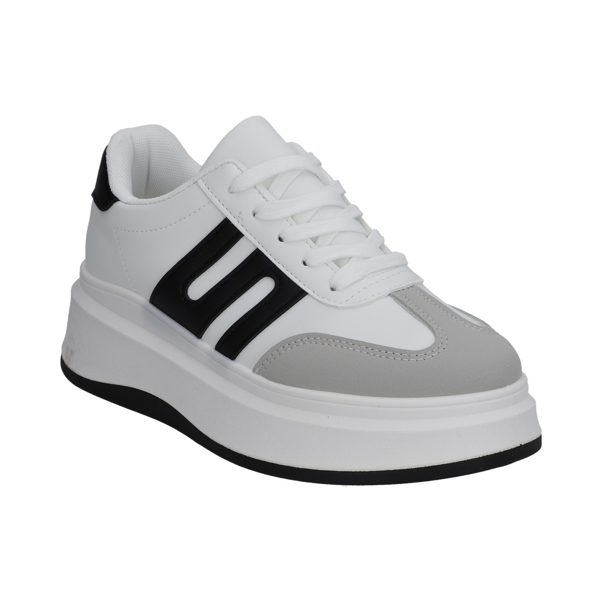Tenis Dama Casual Berlin Blanco Suela De Caja Y Agujetas