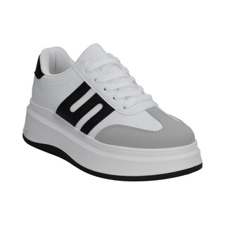 Foto 1 | Tenis Dama Casual Berlin Blanco Suela De Caja Y Agujetas