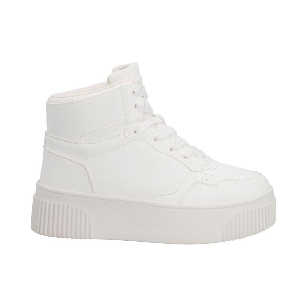 Tenis Dama Ovx Botin Mujer Casual Blanco