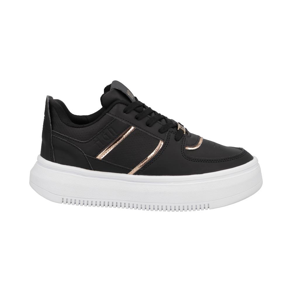 Foto 2 pulgar | Tenis Hgn By Mr Shu Dama Urbano Casual Mujer Nuevos Negro