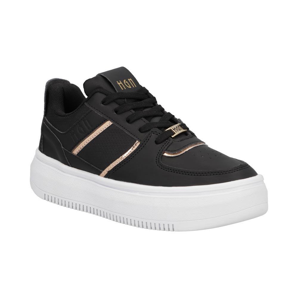 Foto 2 | Tenis Hgn By Mr Shu Dama Urbano Casual Mujer Nuevos Negro