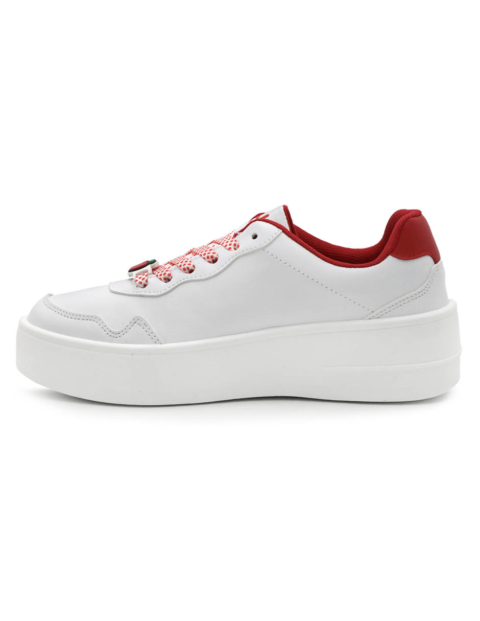 Foto 5 pulgar | Tenis Casuales Hello Kitty Blancos Para Mujer