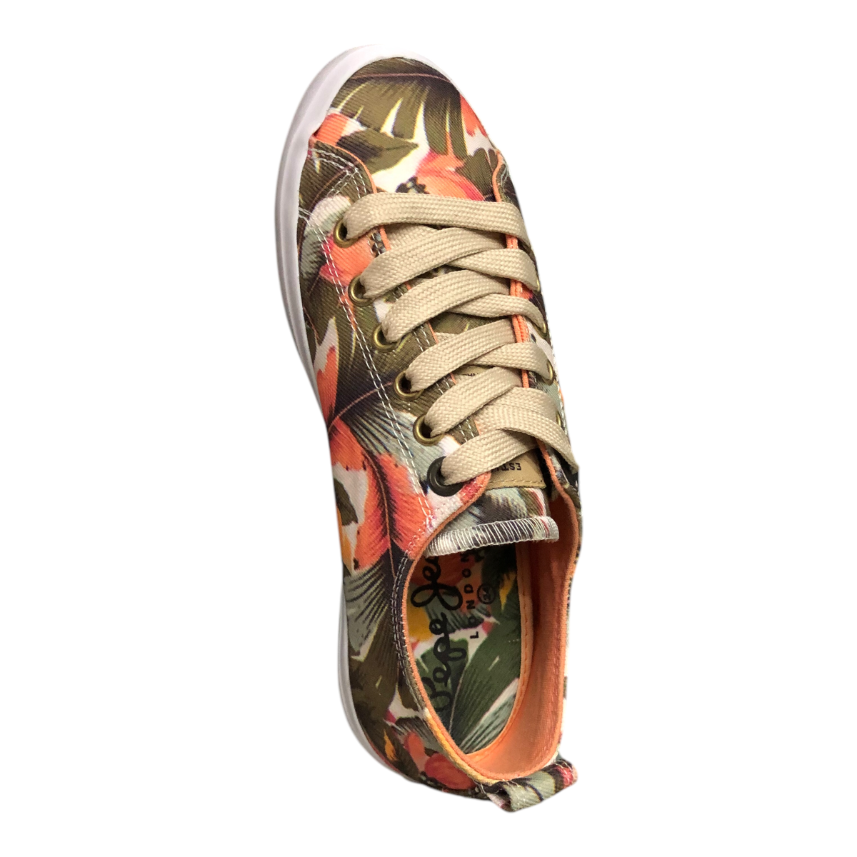 Foto 7 | Tenis Barry Coral/menta Para Dama Pepe Jeans London