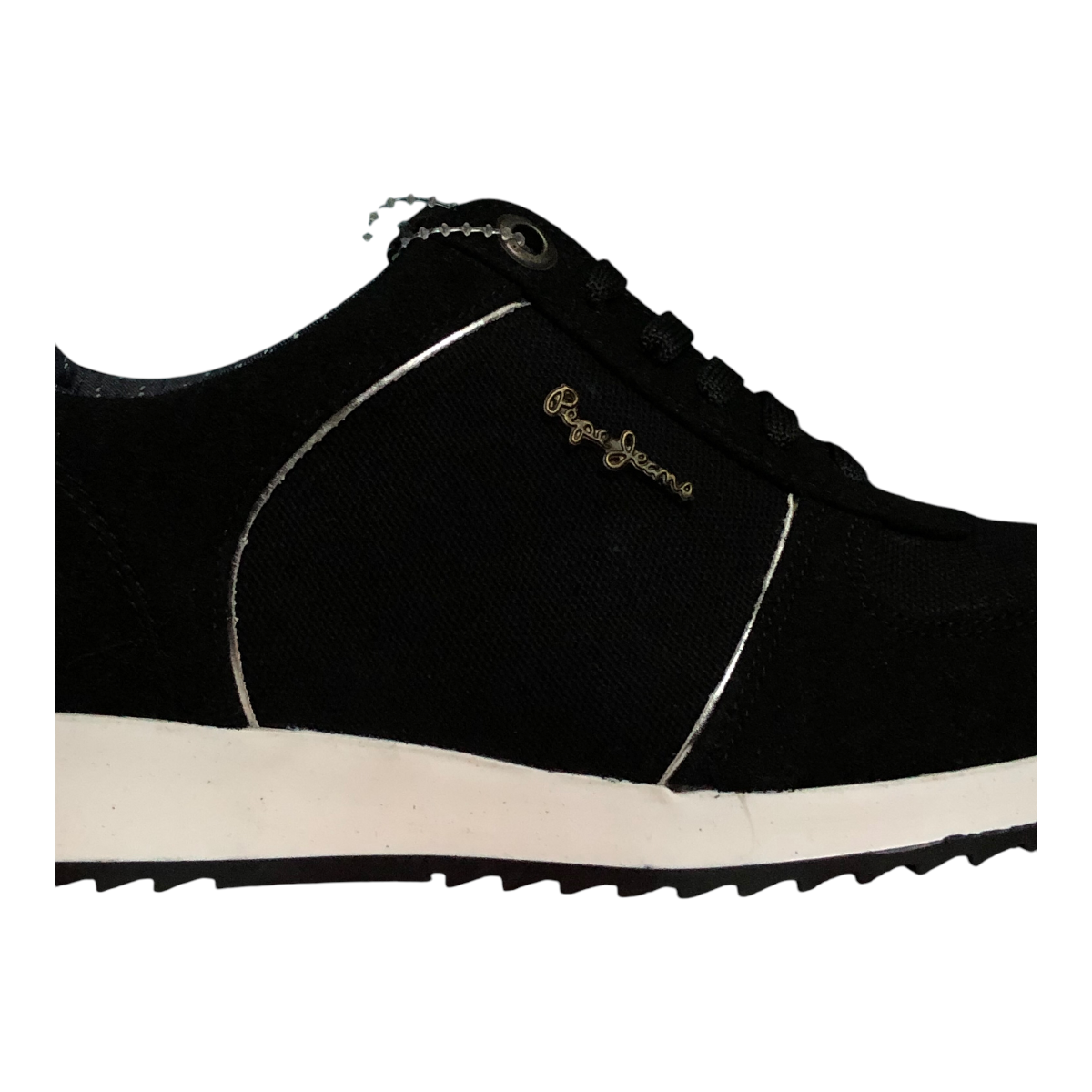 Foto 5 pulgar | Tenis Milena Duo Negro/plata Para Dama Pepe Jeans London
