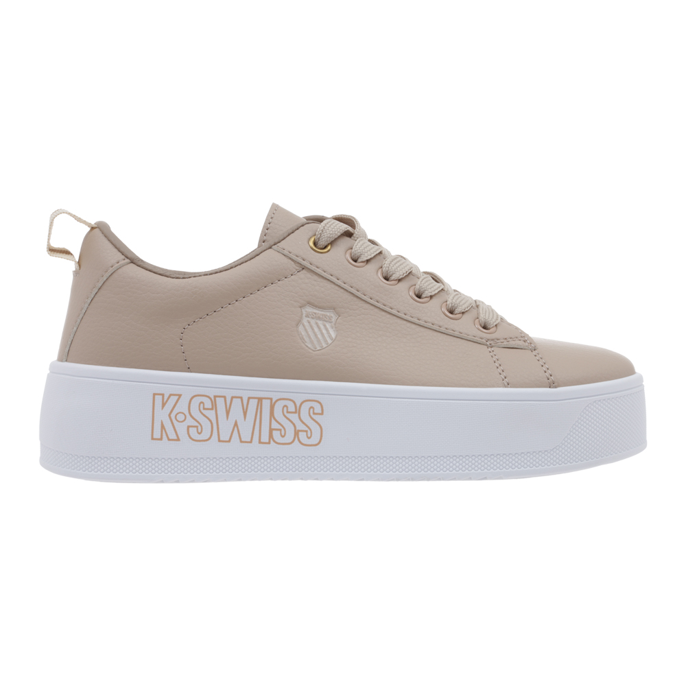 Foto 3 pulgar | Tenis K-swiss Trinity Platform Para Mujer Color Beige