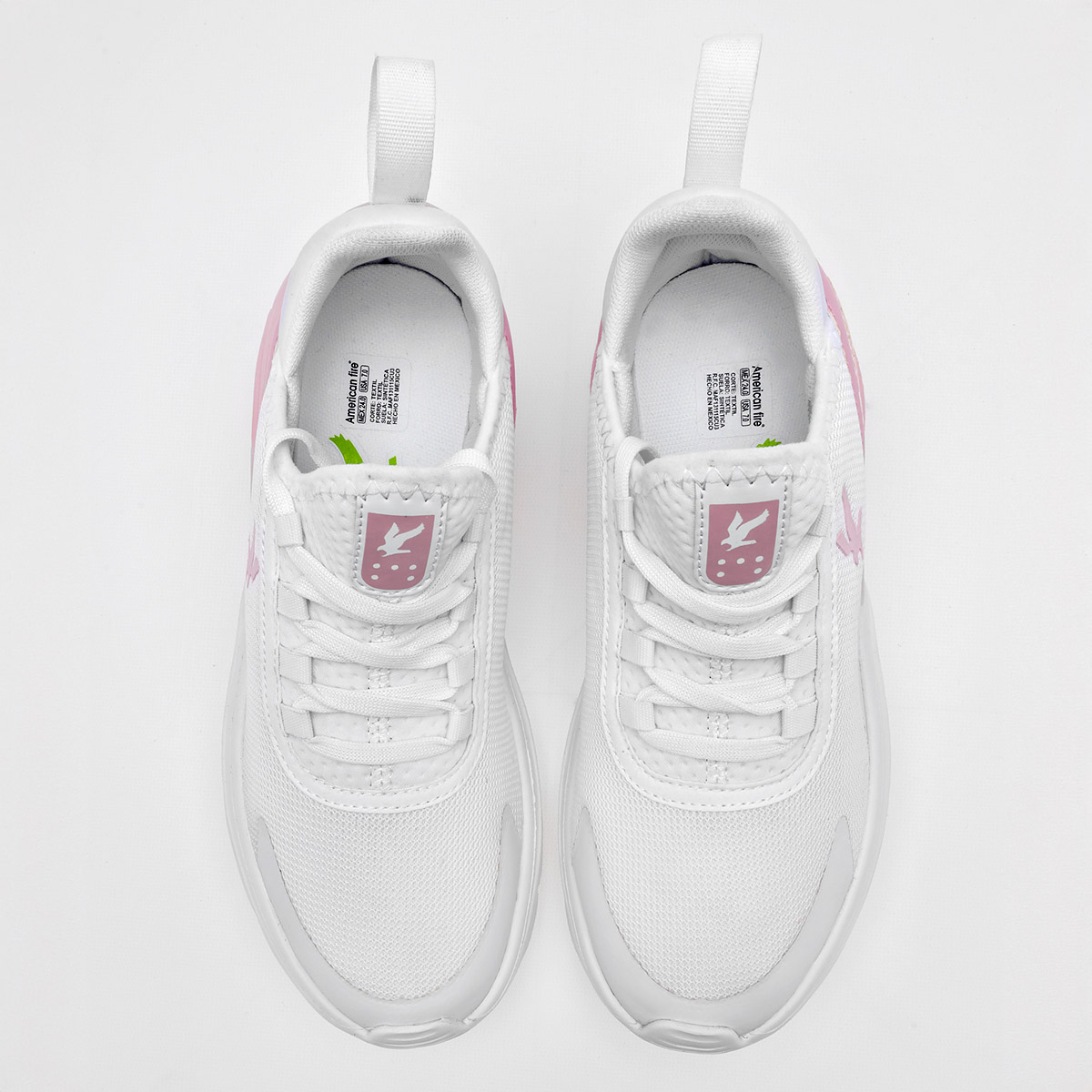 Foto 3 | American Fire Tenis Urbano Para Mujer Blanco Rosa