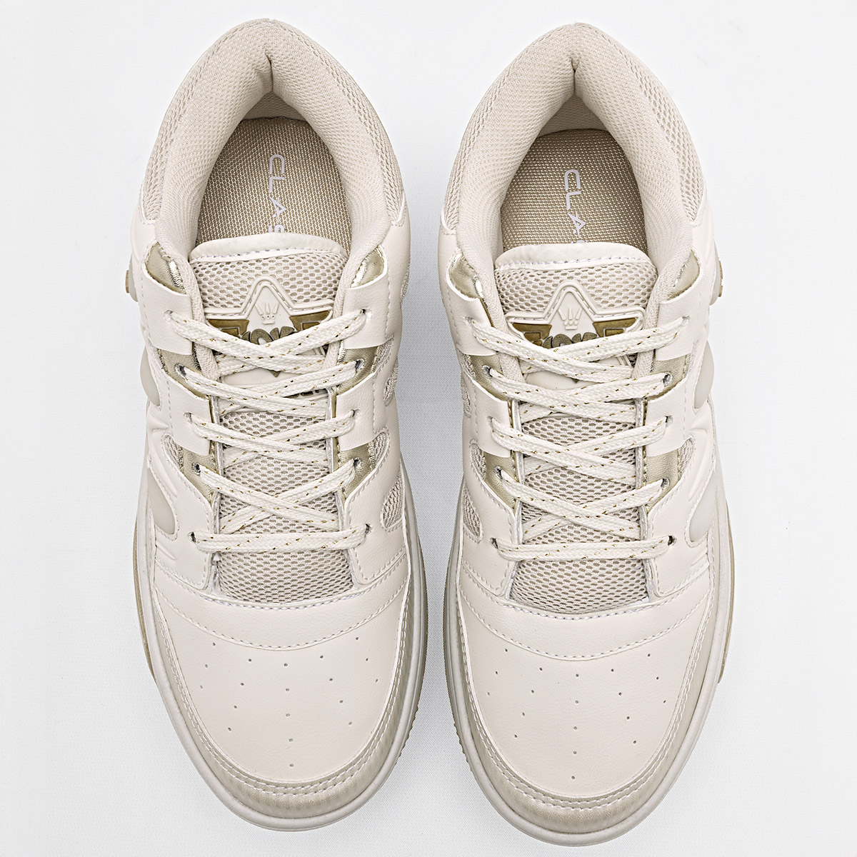 Foto 4 pulgar | Tenis Urbanos Clasben Beige para Mujer