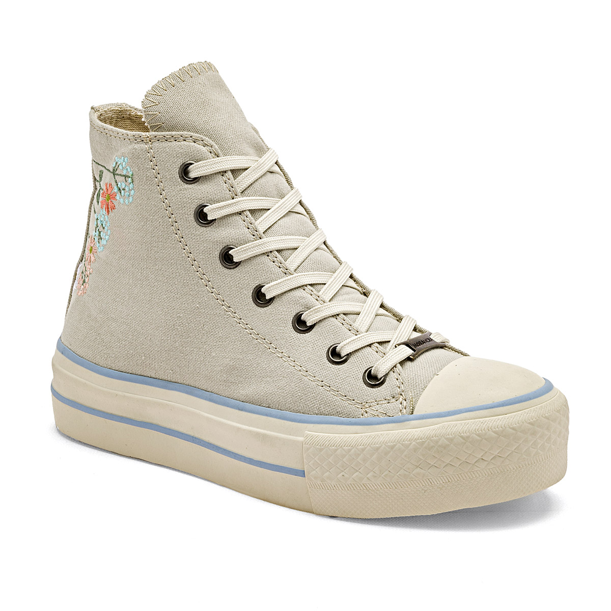 Foto 2 pulgar | Tenis Urbanos Moramora Beige para Mujer
