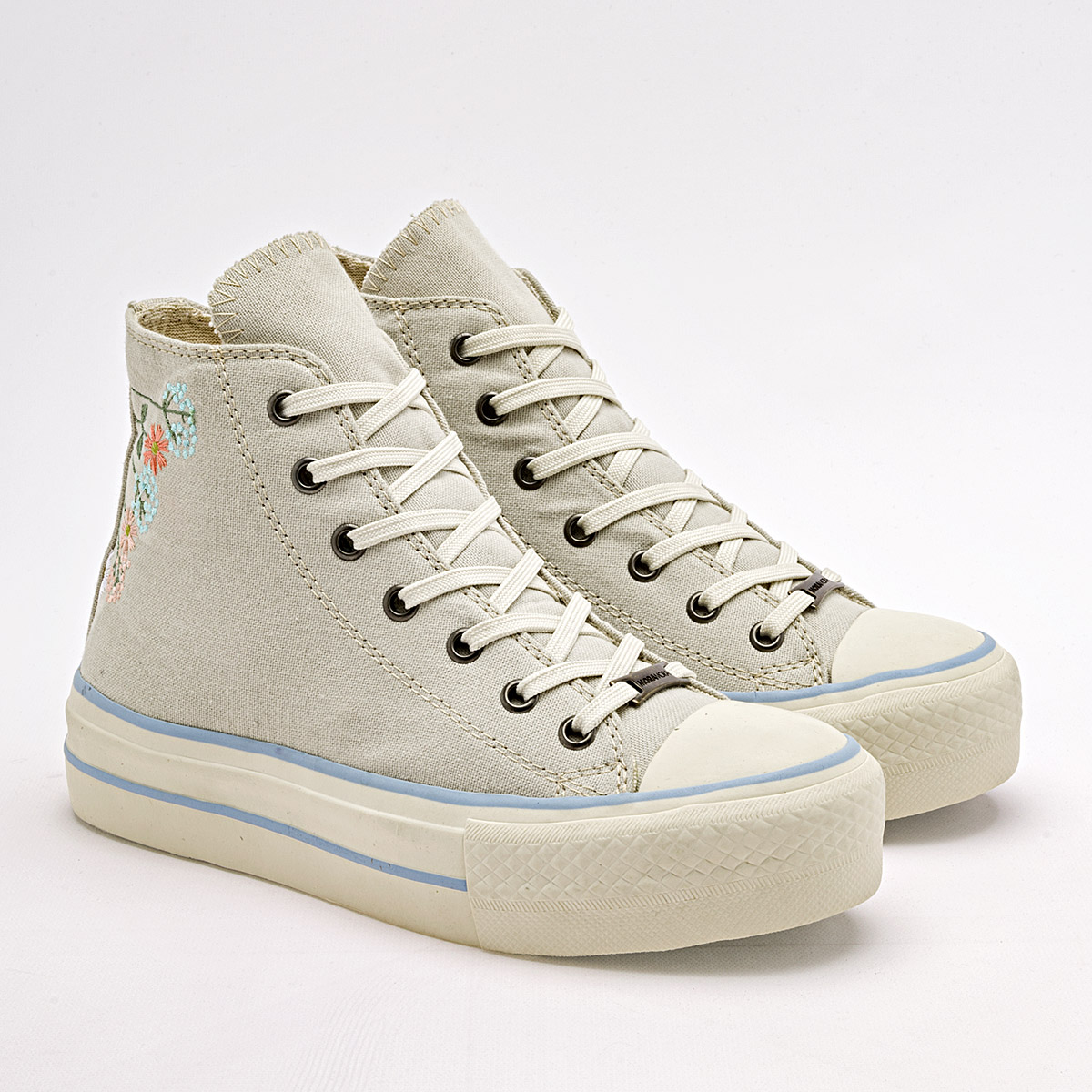 Foto 3 pulgar | Tenis Urbanos Moramora Beige para Mujer