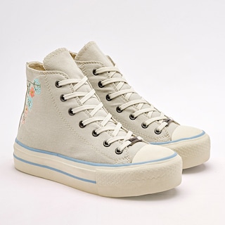 Foto 2 | Tenis Urbanos Moramora Beige para Mujer